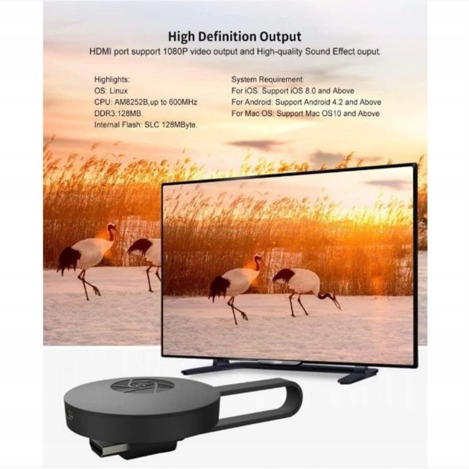 dla adaptera bezprzewodowego Google Chromecast Marka Elworld