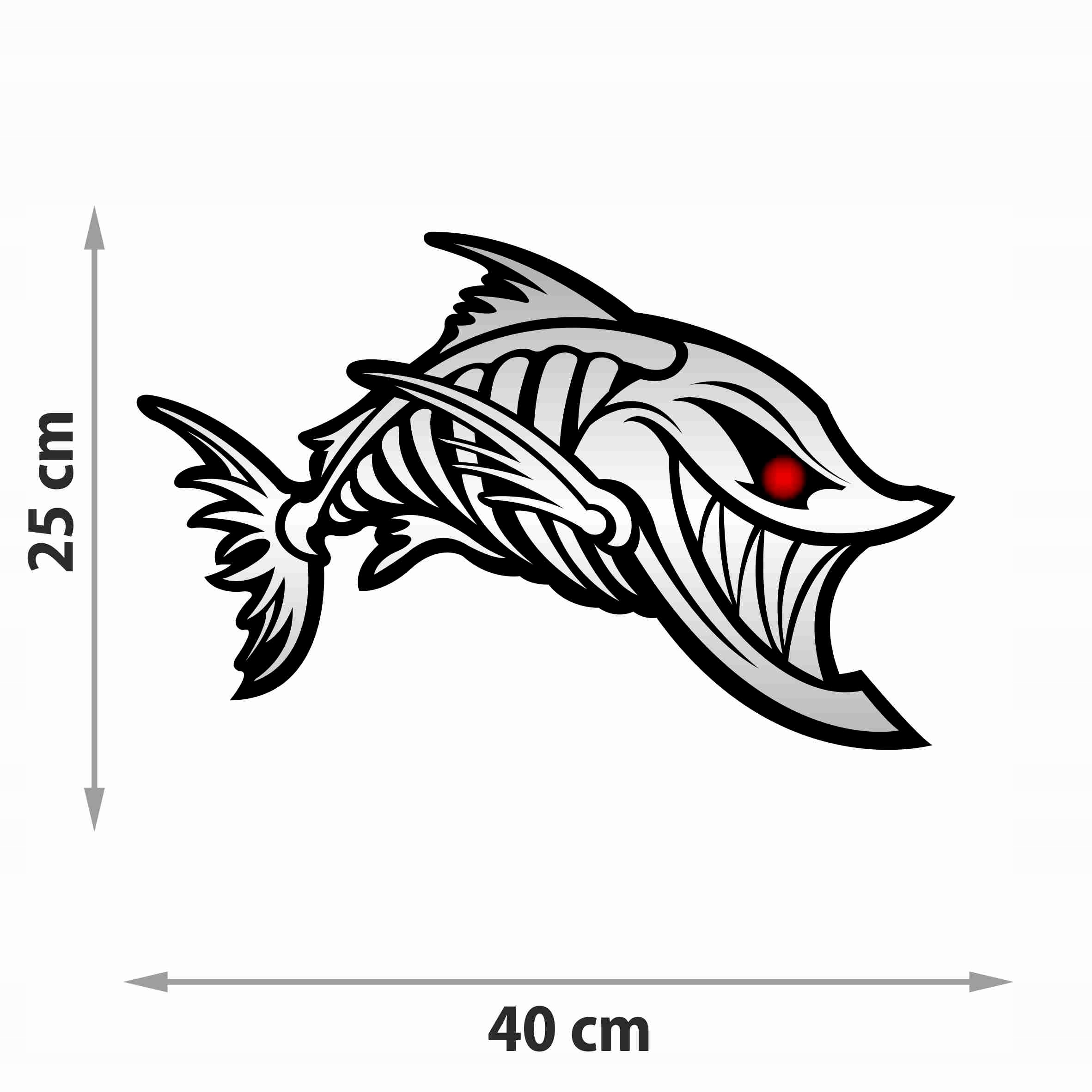 

Naklejka Ryba Na Łódkę Łódź Auto 40 cm