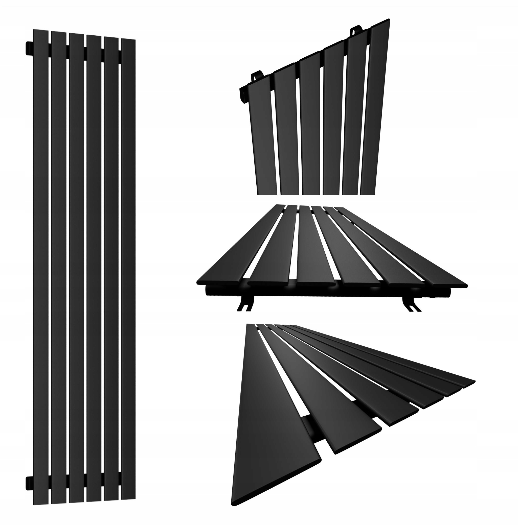 Panelový radiátor 45x160 Čierny Mat