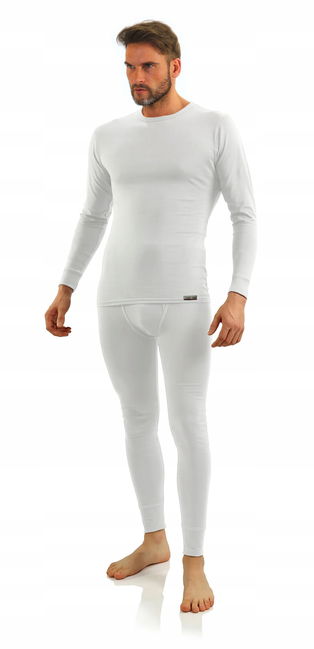 Sesto Senso Pánský komplet kalhotek 114 a triček 111 bavlna Bílá XXL