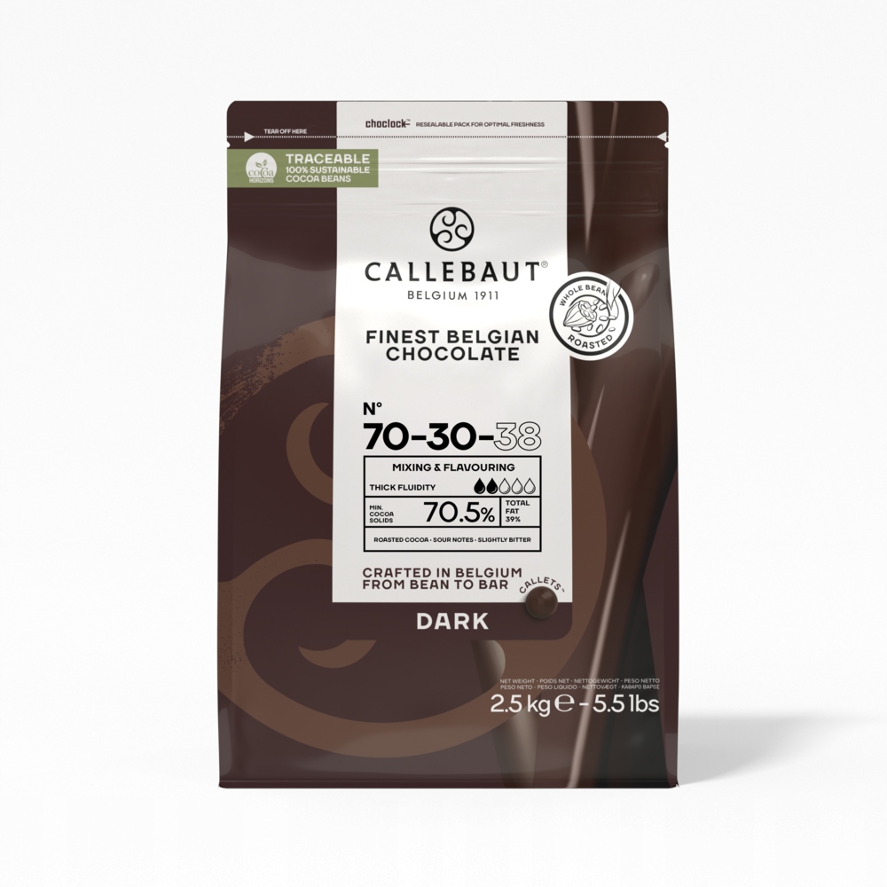 Levně Callebaut Silná tmavá čokoláda 70% kakaa 2,5 kg