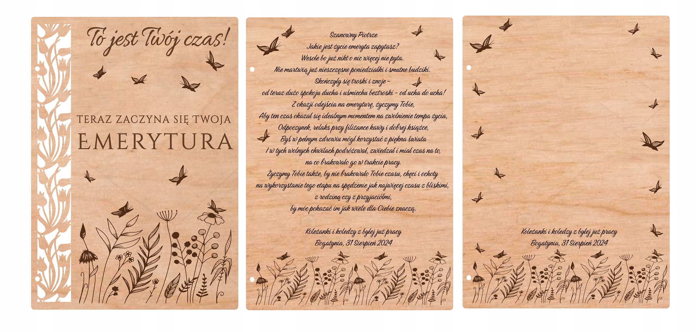 Přání Suvenýr Odchodu do Důchodu roz.A3 Individuální Projekt