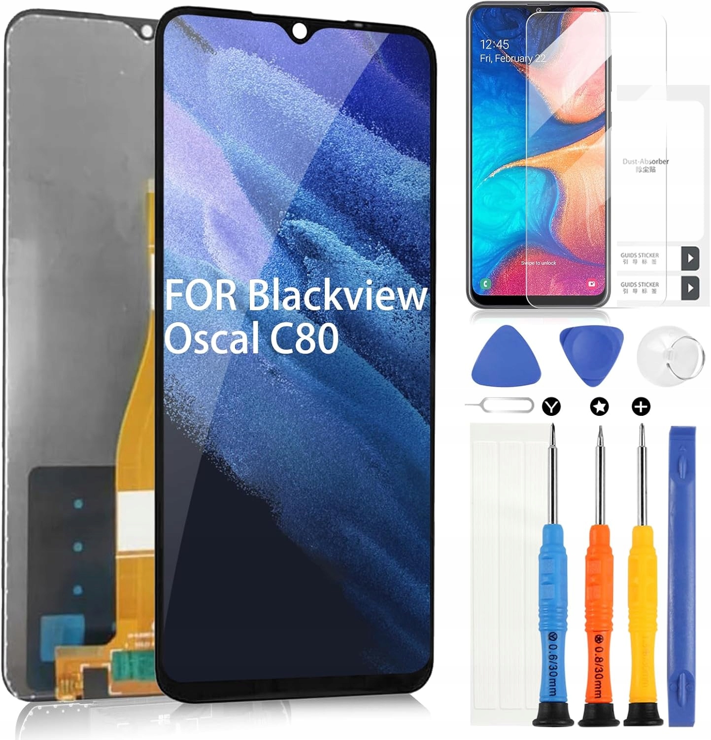 EKRAN ZAMIENNY DO TELEFONU BLACKVIEW OSCAL C80 -WYŚWIETLACZ LCD ZESTAW