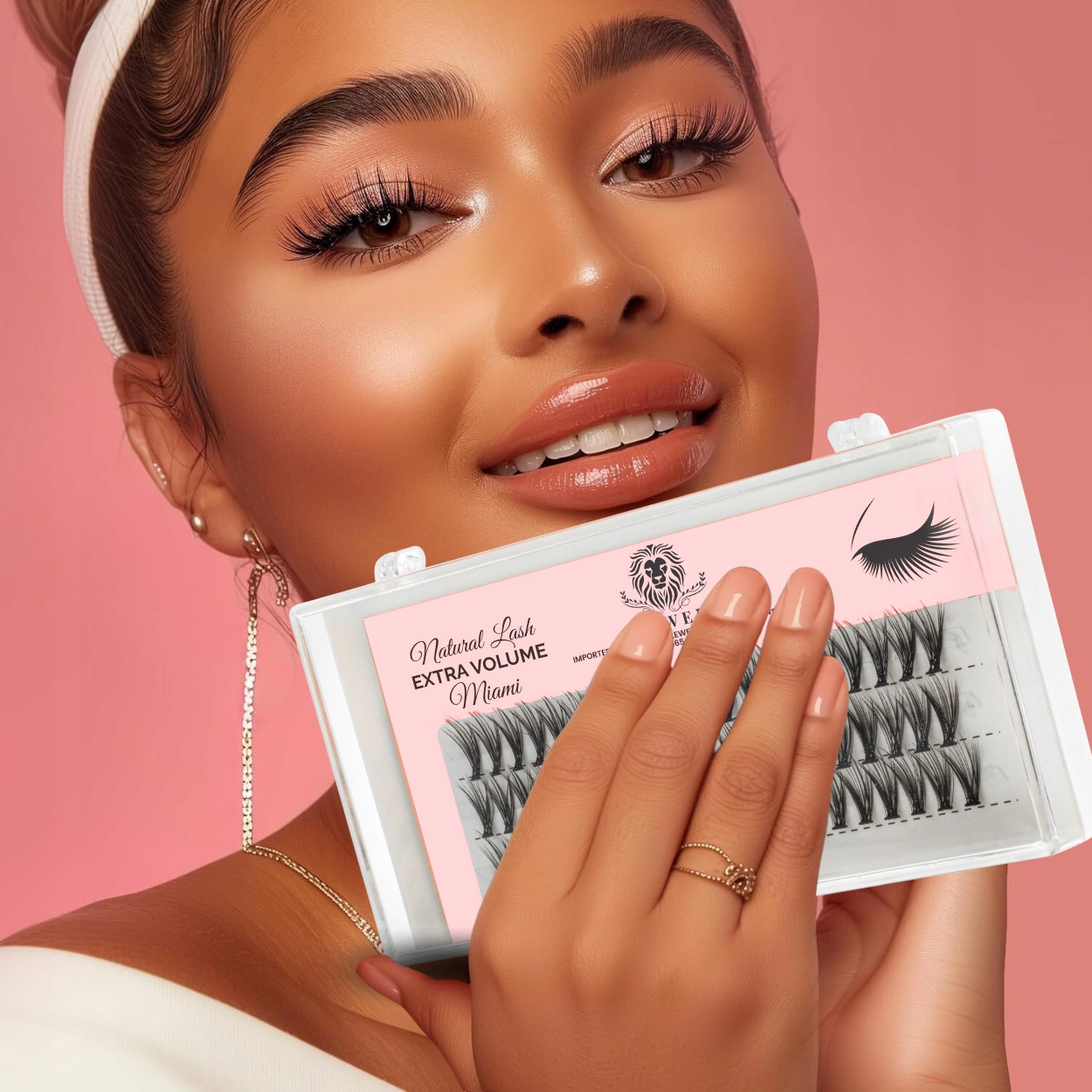 KĘPKI RZĘSY EYELASH Lewer Miami EXTRA VOLUME 9mm GĘSTE NATURALNE JEDWABNE Stan opakowania oryginalne
