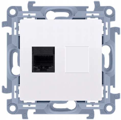 SIMON 10 Gniazdo komputerowe RJ45 UTP kat.6 białe