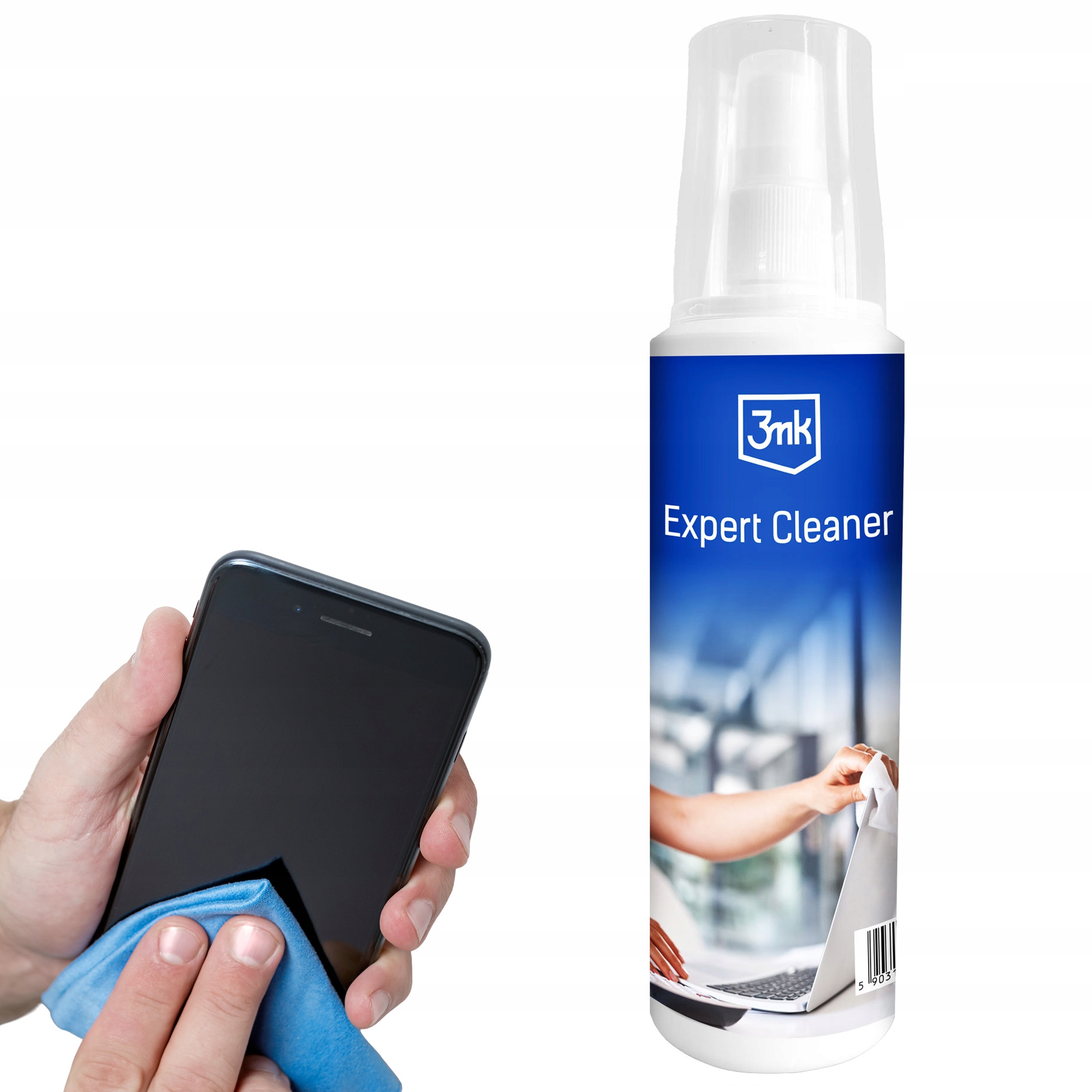 Płyn do czyszczenia ekranów telefonów Tv LCD 3mk Cleaner 250ml ściereczka