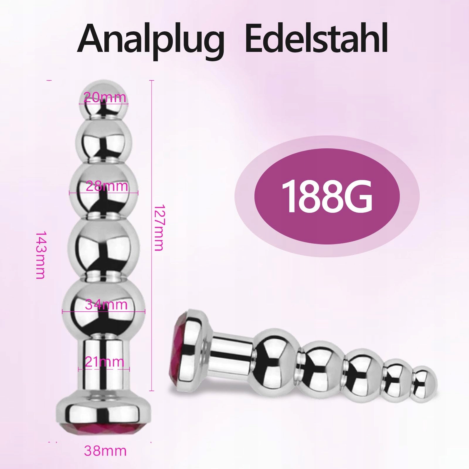 METALL ANALPLUG ZESTAW DLA KOBIET I MĘŻCZYZN WSZYSTKICH POZIOMÓW — miniatura 7