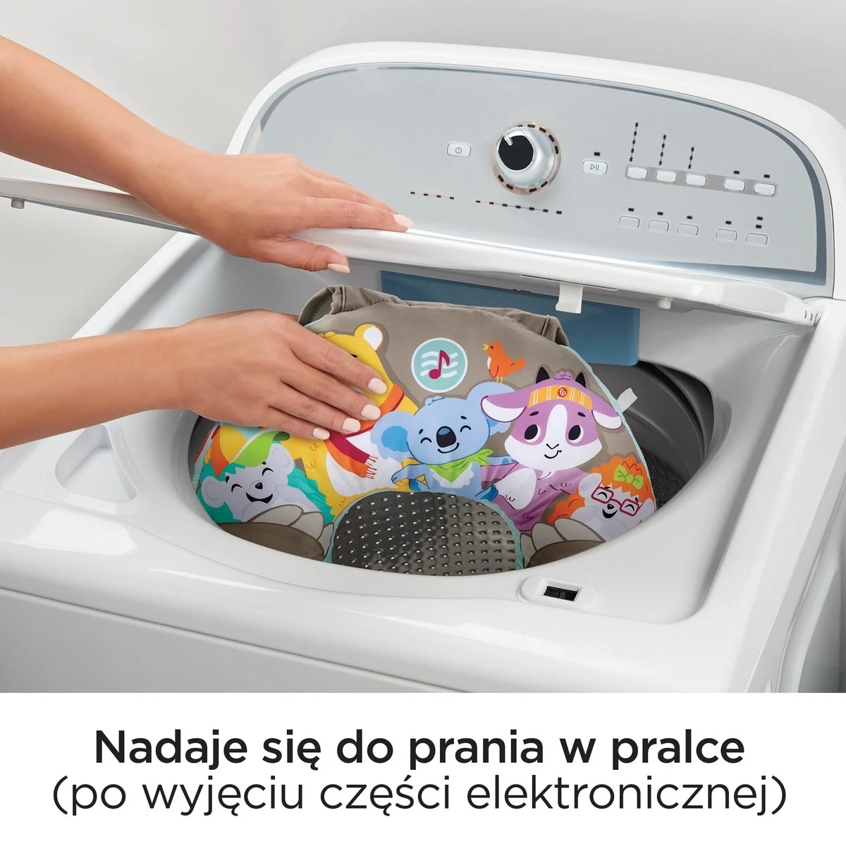 FISHER-PRICE MUZYCZNY LENIWIEC PODUSZKA Z WIBRACJĄ Materiał plastik tkanina