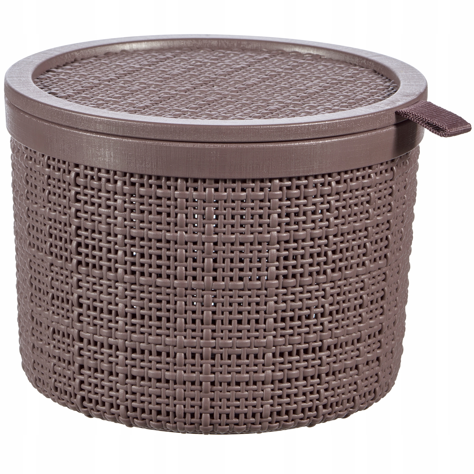 

123492 Curver Jute Koszyk Okrągły Z Pokrywką 17 CM