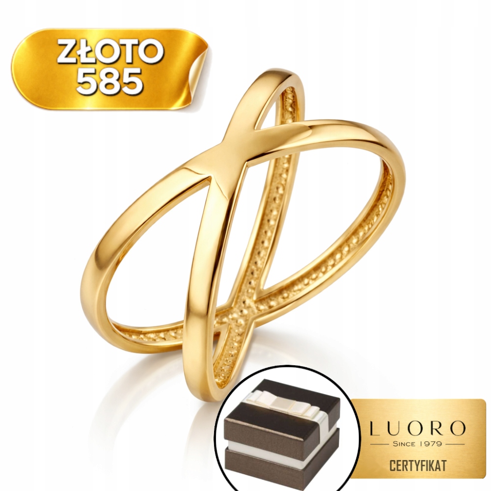 Prstýnek 585 14K Hladký, Šířka 3-12 MM, R14