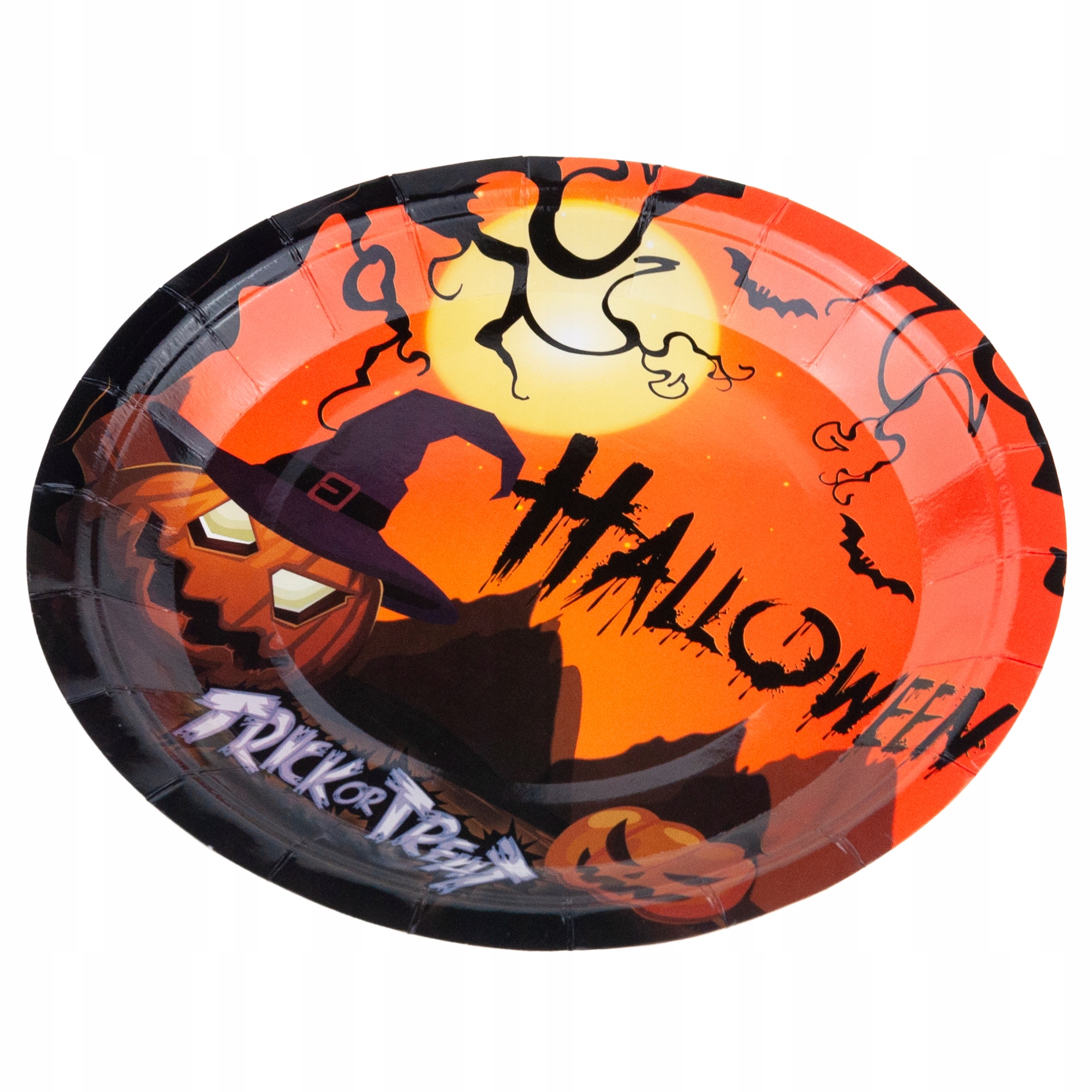 TALERZYKI HALLOWEEN TALERZ MAŁY 10SZT PAPIEROWE JEDNORAZOWE DYNIE STRASZNE Kod producenta TG76538