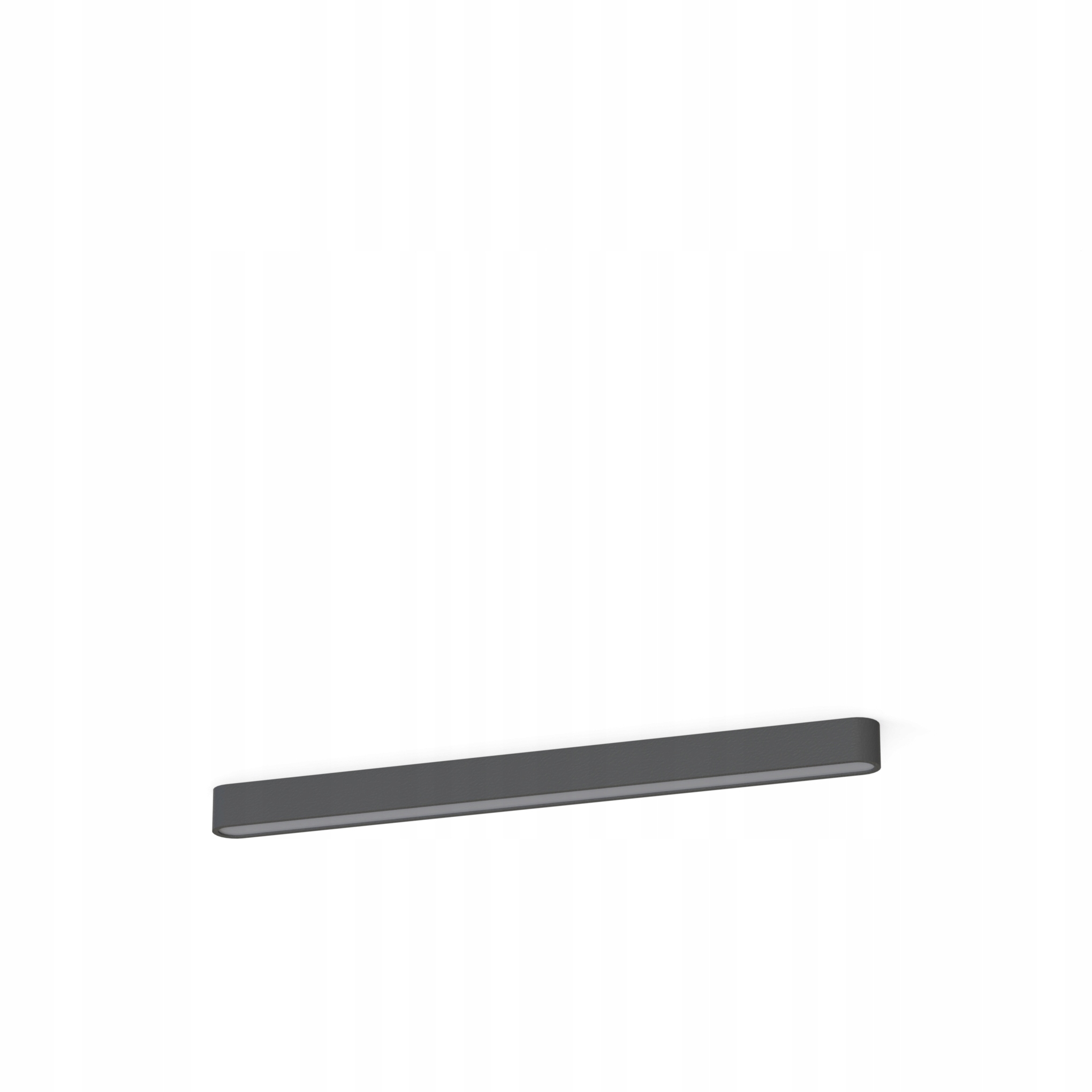 Plafon SOFT LED podłużny grafit nowoczesny D95