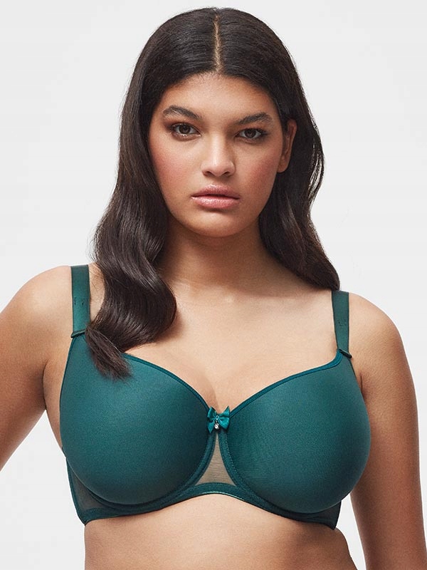 Podprsenka Spacer hladká vyztužená K17 zelená Dalia Lingerie 95C