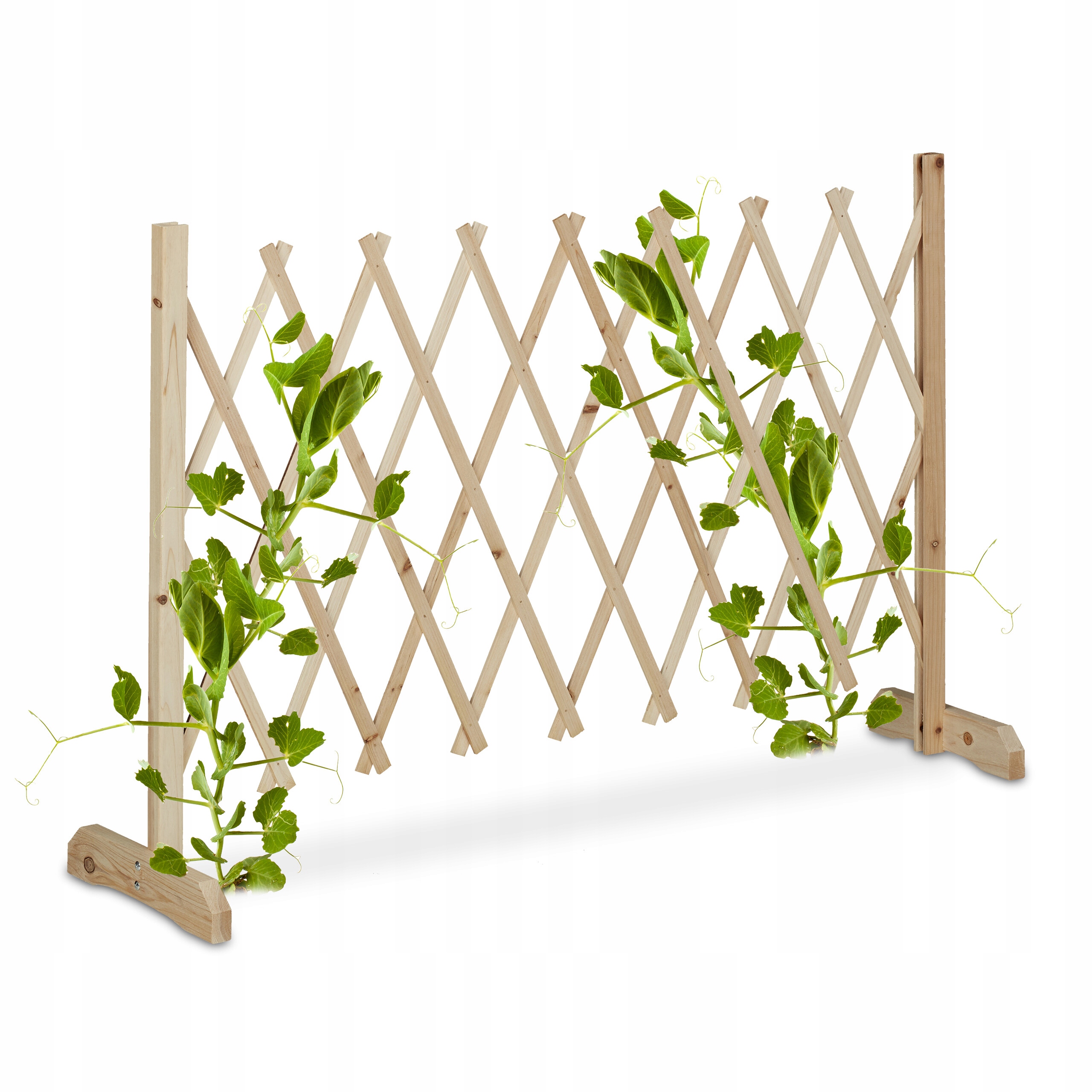 Pergola Zahradní roztahovací mřížka ze dřeva Relaxdays, mřížka 73 cm