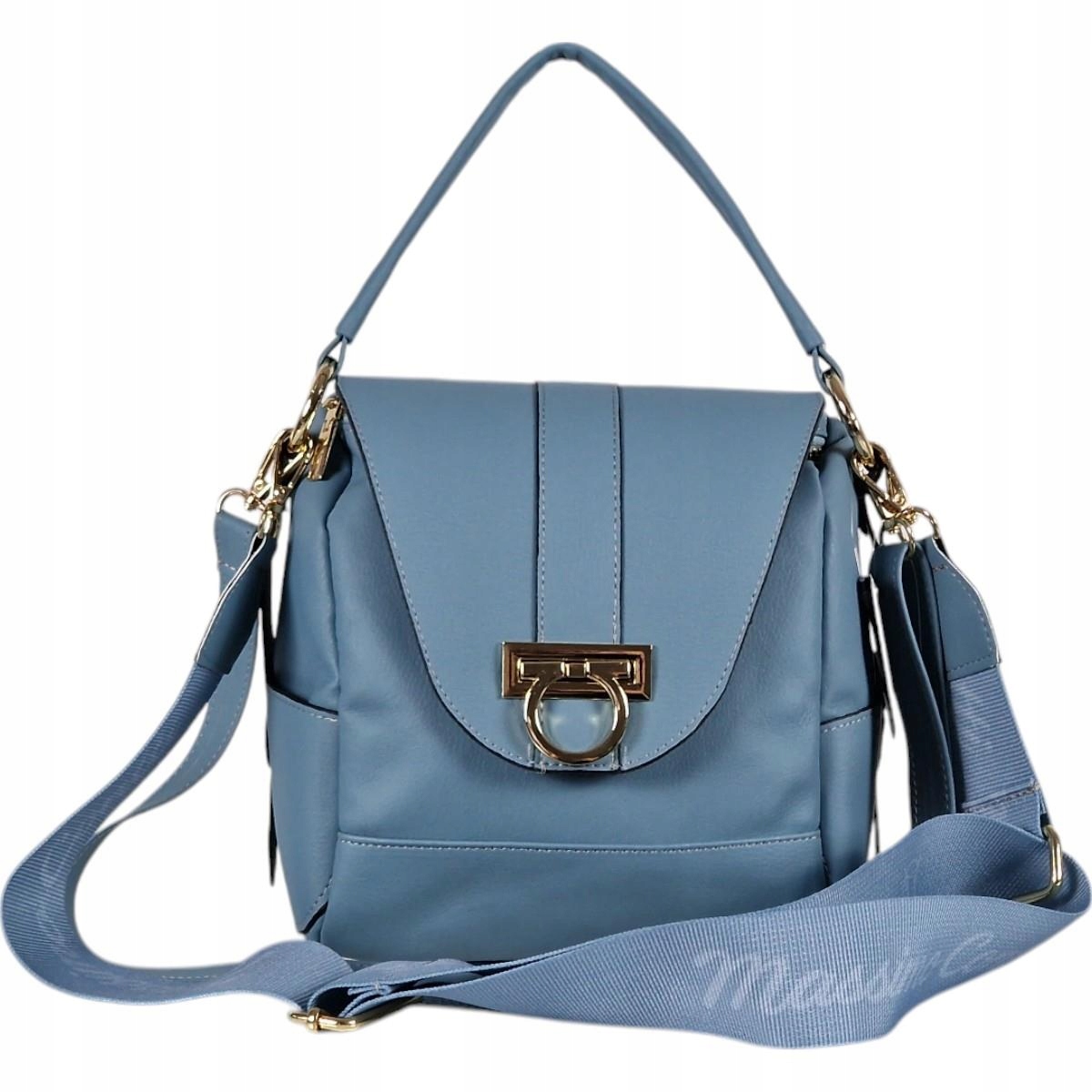 Massimo Contti kabelka kufřík kabelka přes rameno eko kůže modrá