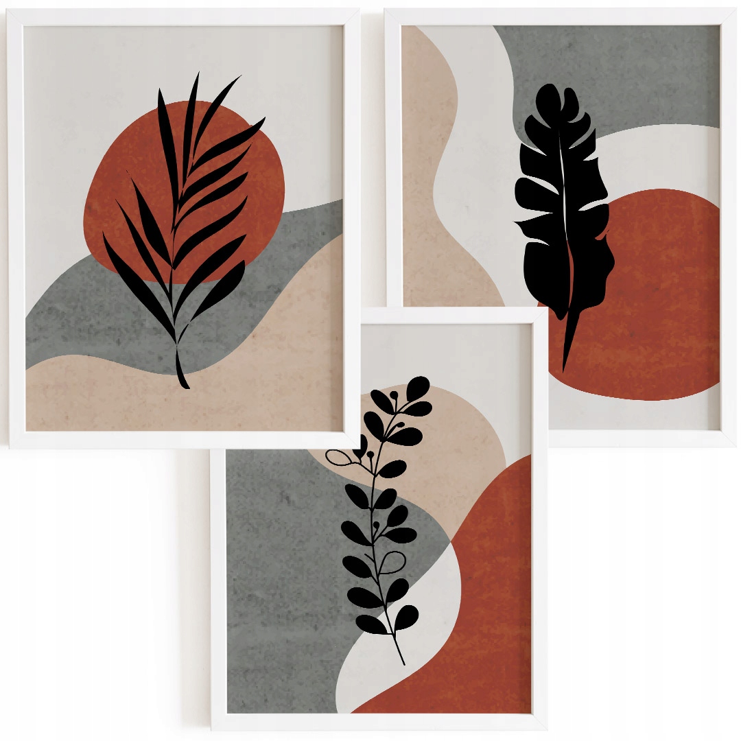 

Zestaw 3 plakatów Format A3 lub 30x40 Abstrakcja