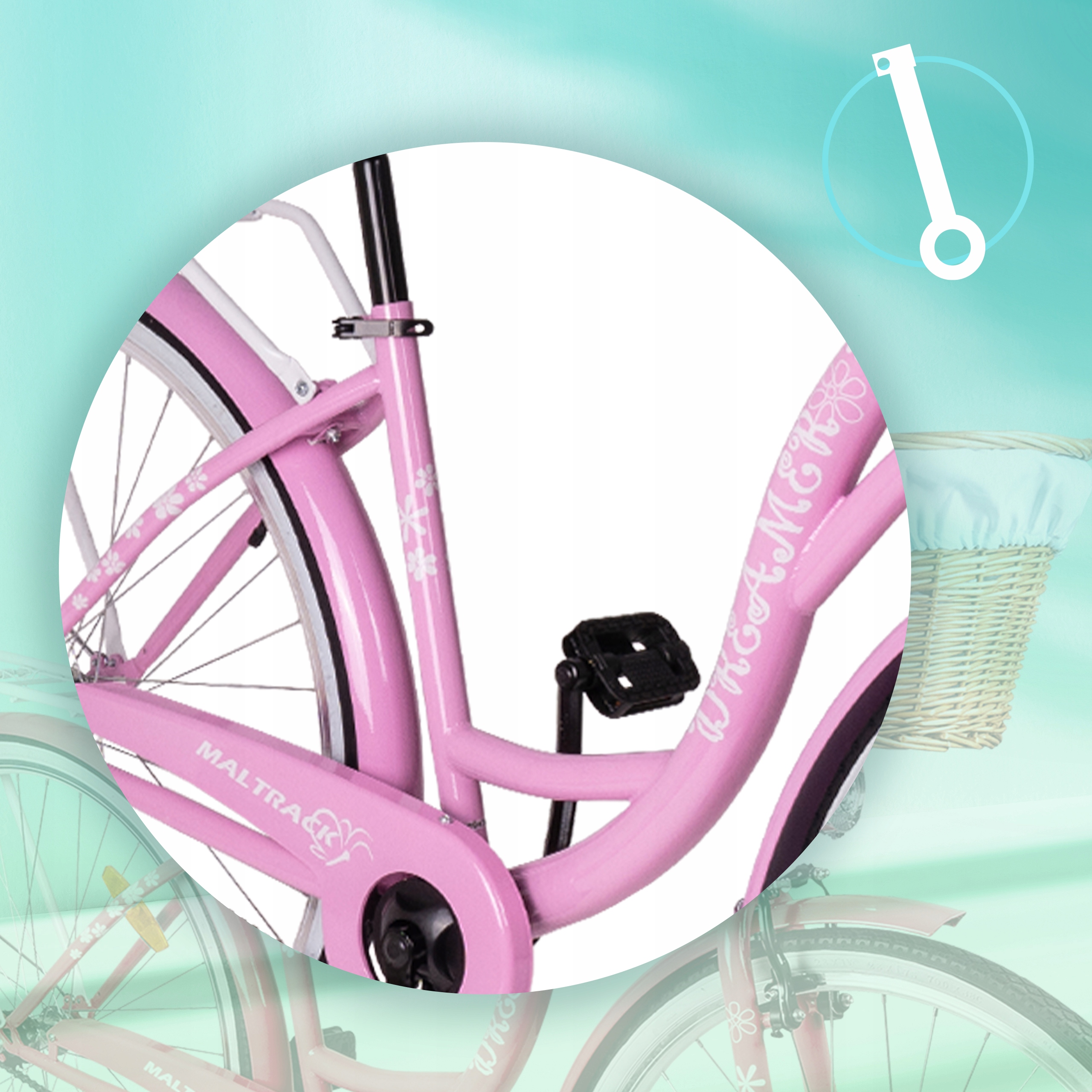DAMEN-CITYFAHRRAD 28'' DAMENKORB LEICHTER RAHMEN 18