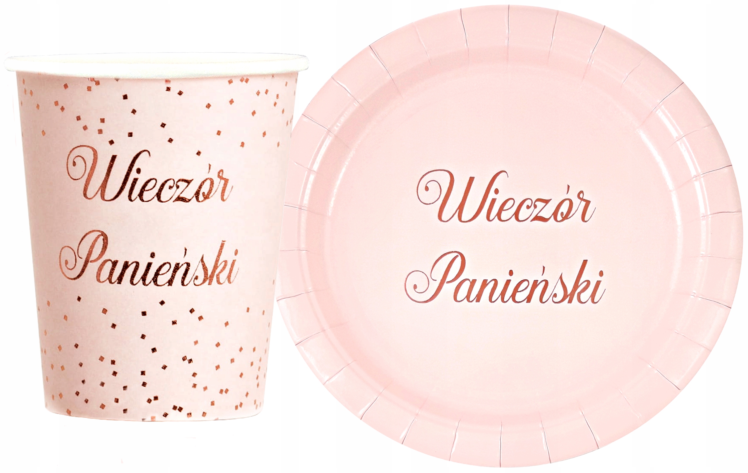 

Zestaw Talerzyki Kubeczki Wieczór Panieński Różowy