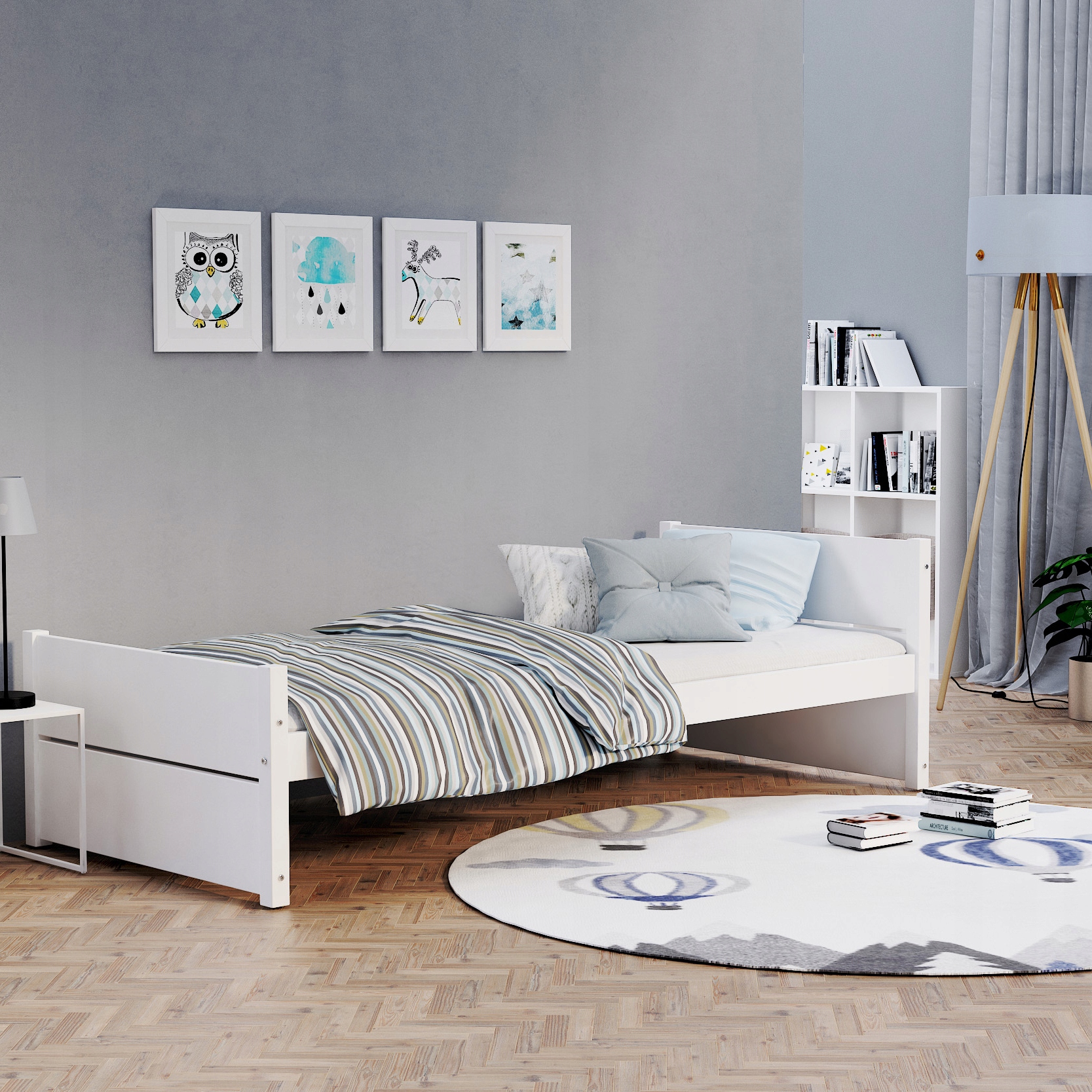 

Łóżko młodzieżowe 90x200 materac Tymon