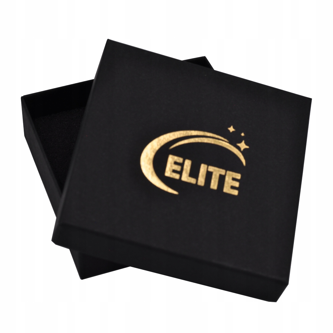 ELEGANCKA BRANSOLETKA MĘSKA SKÓRZANA ELITE stal 316L czarna M57 PUDEŁKO Marka bez marki