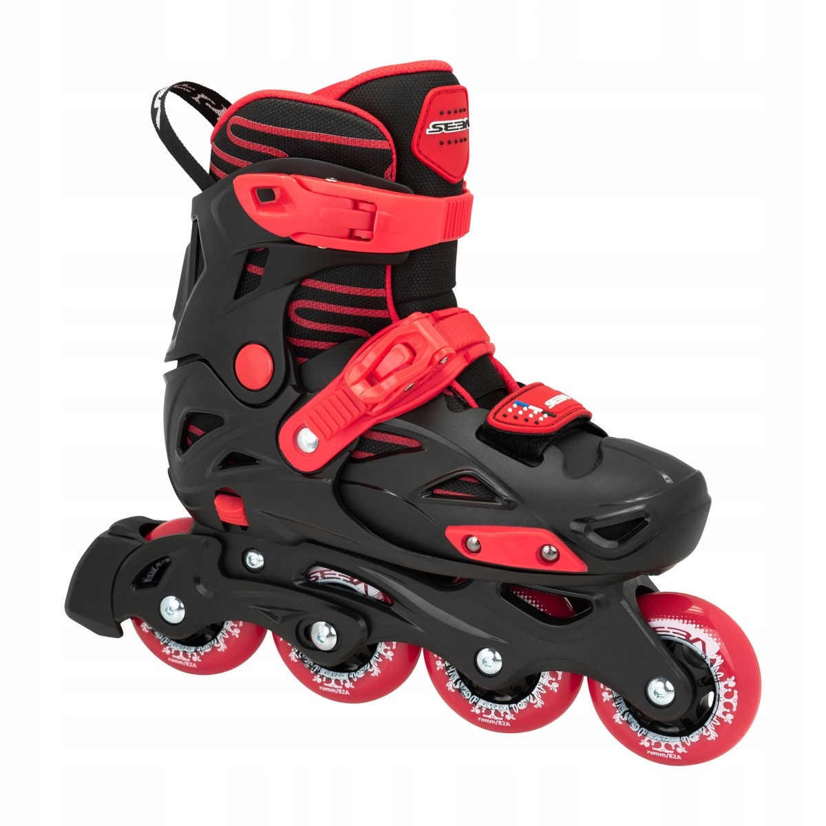 Rolki Regulowane Junior Seba Stj Black Red Rozmiar 31-34