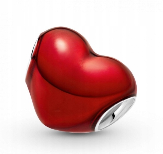 Stříbrný přívěsek Ag 925 metalické srdce CB227