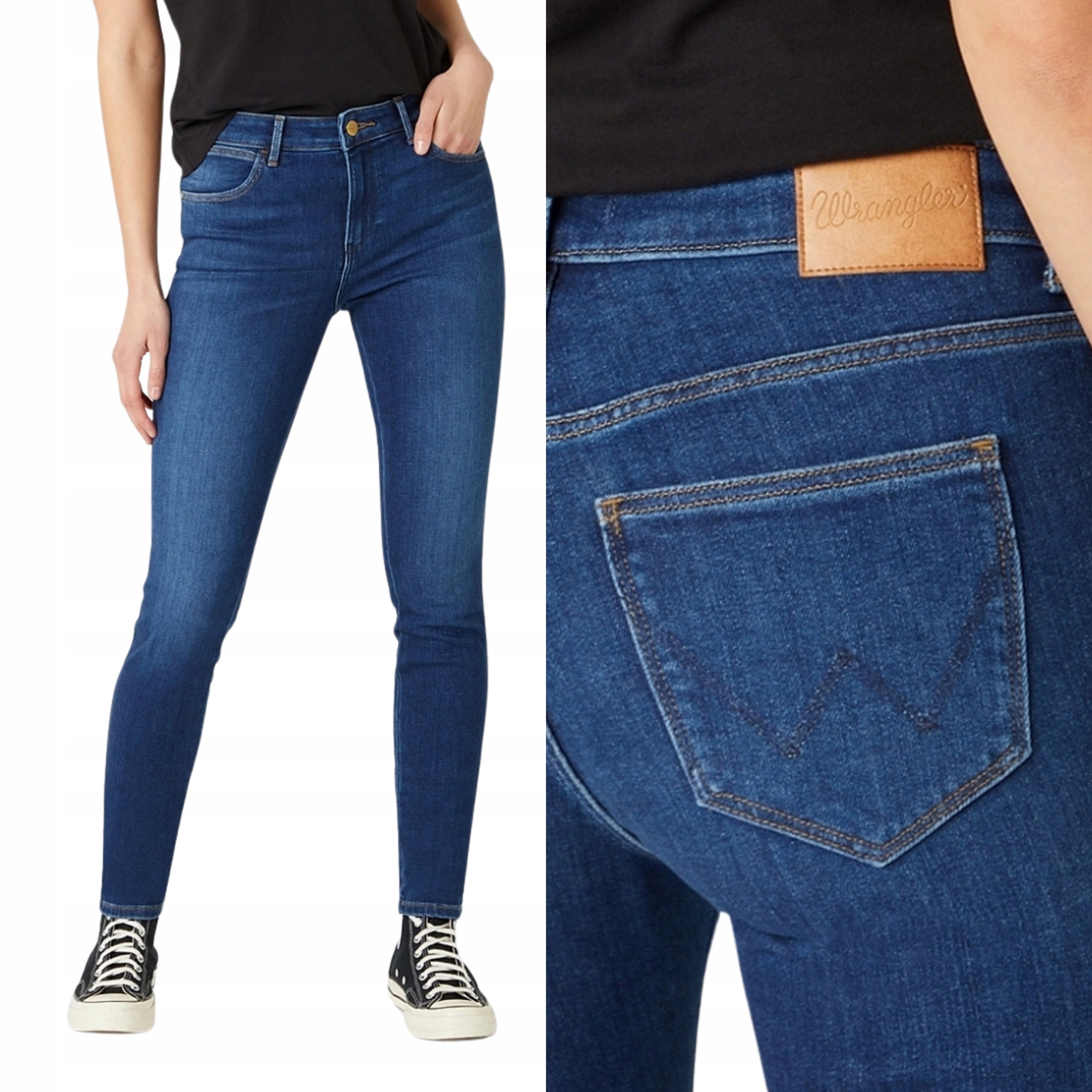 Wrangler kalhoty Jeans modré Skinny_ W25 L30