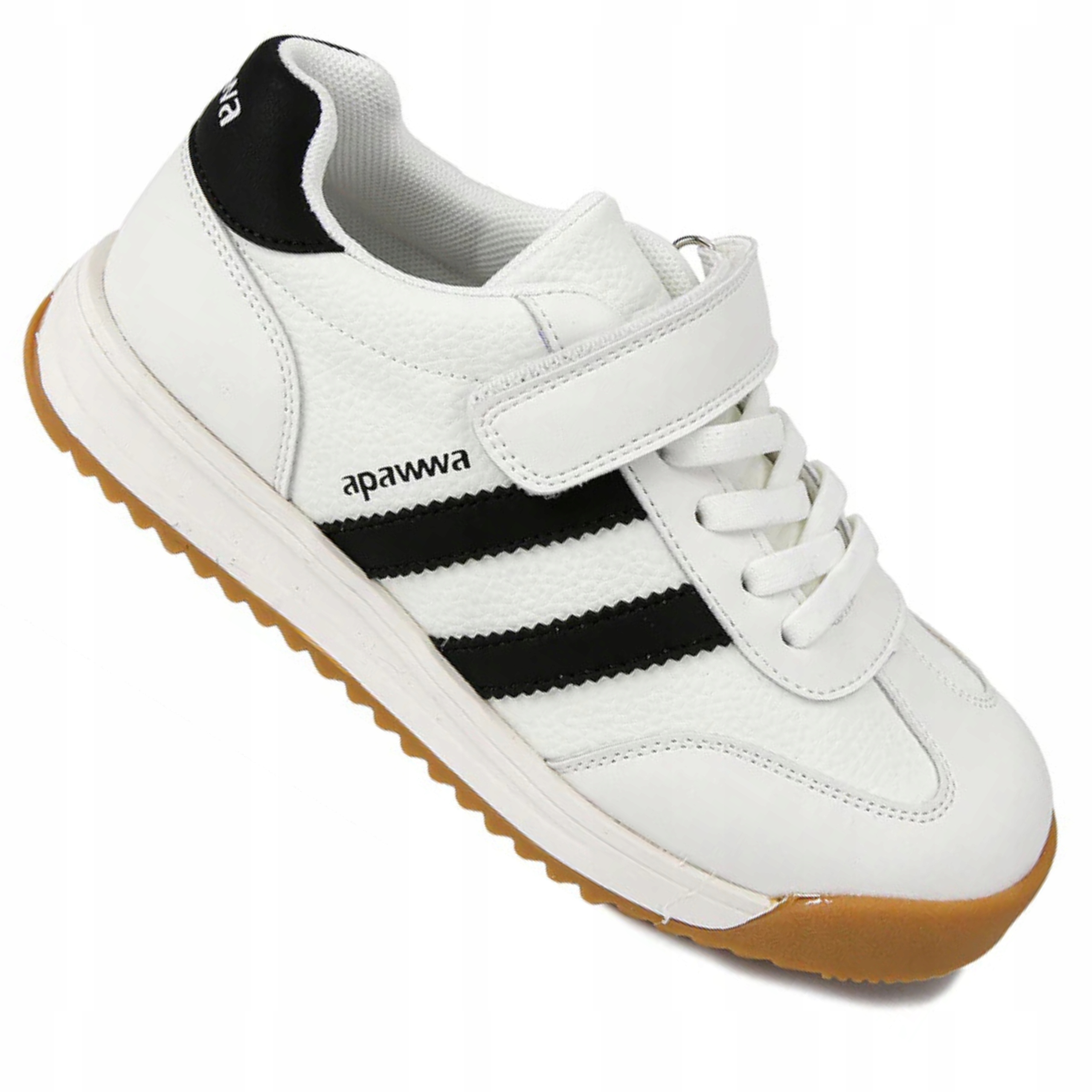 Apawwa ABC1674R Sneakersy Buty Sportowe Dziecięce Na Rzepy Białe R 29