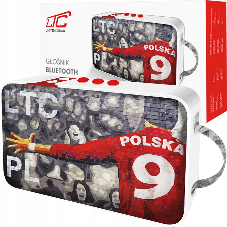 Velký Bezdrátový Bluetooth Reproduktor Dárek Pro Fotbalistu Fanouška Partybox