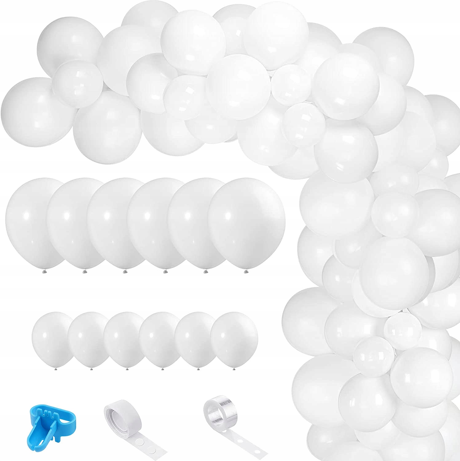 

Balony Girlanda z Balonów z akcesoriami 100szt