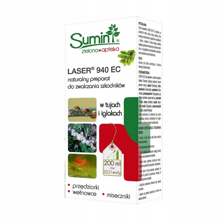 

Sumin Laser Środek Owadobójczy 200ml Tuje Iglaki
