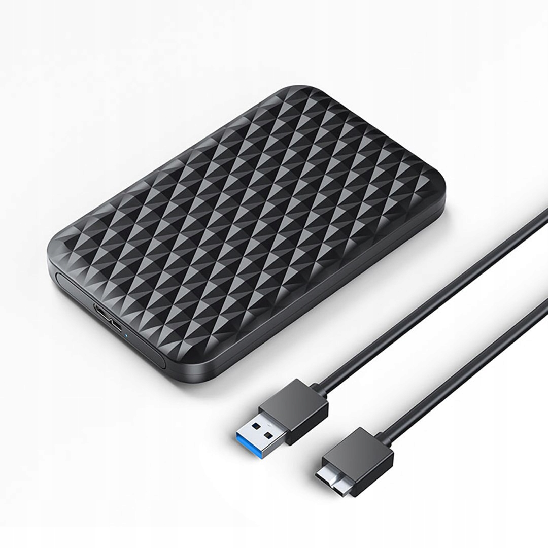 Kieszeń obudowa na dysk 2520U3-V1 2.5'' Hdd Ssd Usb Micro-B 5Gb/s czarn