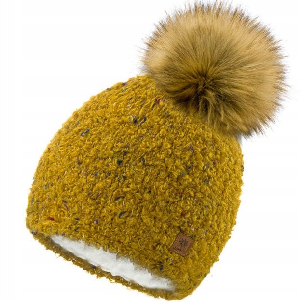 

Zimowa przytulna Czapka Alpaka Woolk Panti Pompon