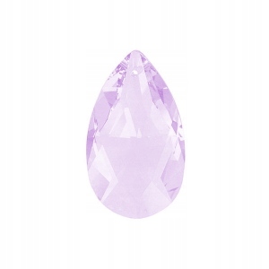 Fasetowany szklany koralik Pear Shape 22 mm L. Amethyst 10szt