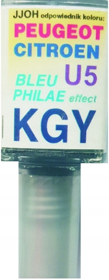 CITROEN PEUGEOT KGY BLEU PHILAE LAKIER SAMOCHODOWY ZAPRAWKA DO RYS 10ML ARA