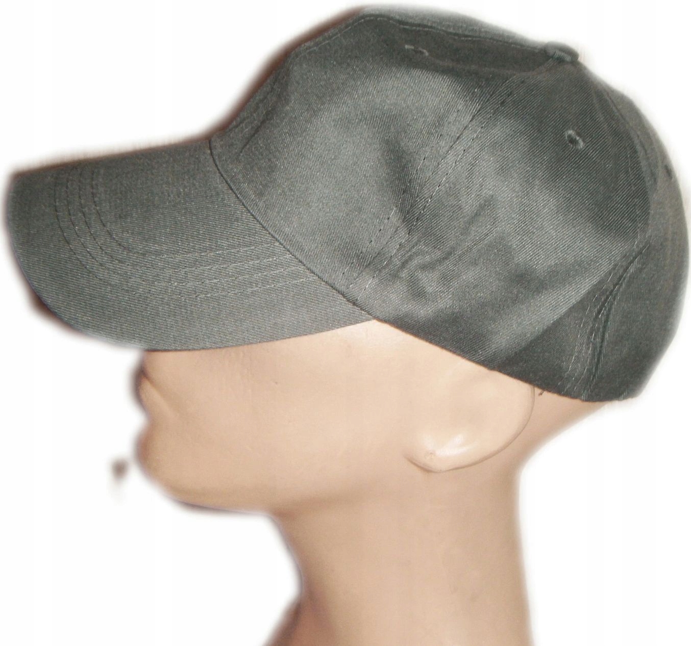 

Czapka 55-56-58 daszek szary daszkiem bejsbolówka!