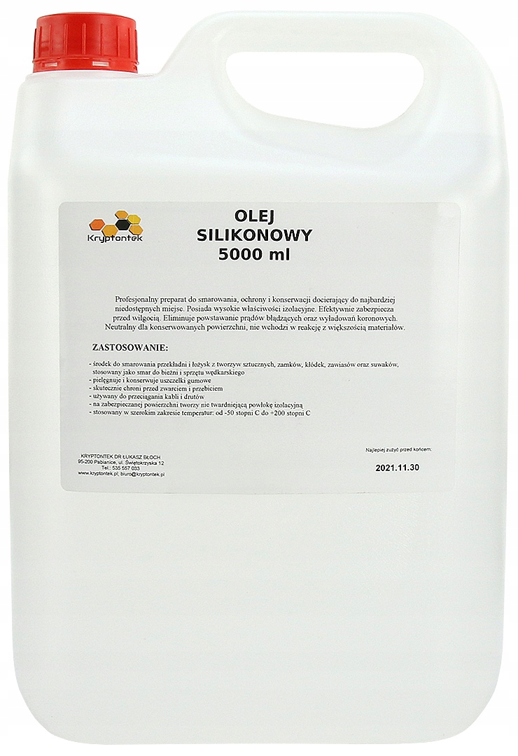 Silikónový Olej Prípravok Mazivo S Dávkovačom Na Mazanie Ochrany 5L 5000 ml