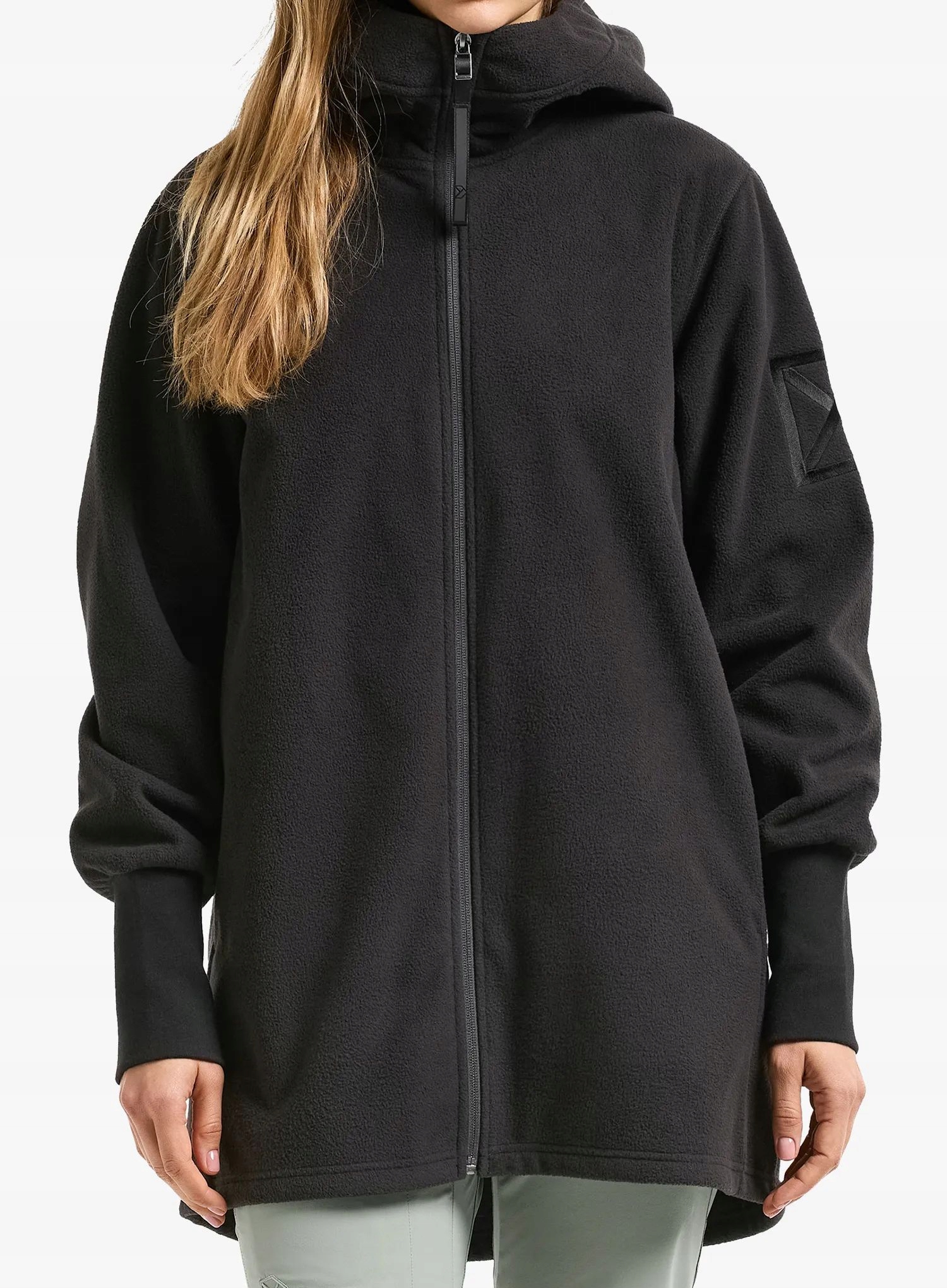 Bluza polarowa damska Didriksons Rinda Fullzip black 34 (xs)