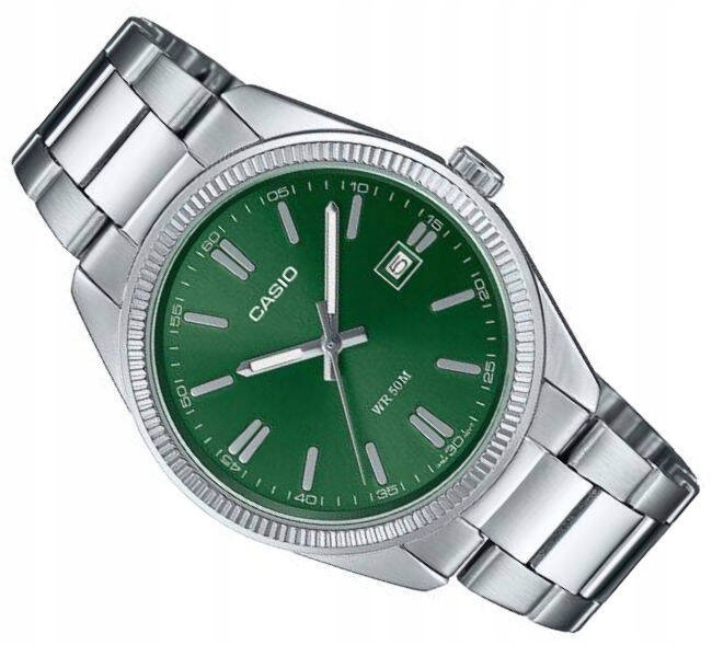 Klasické Pánské Vodotěsné Hodinky Casio MTP-1302PD -3AVEF Zelené