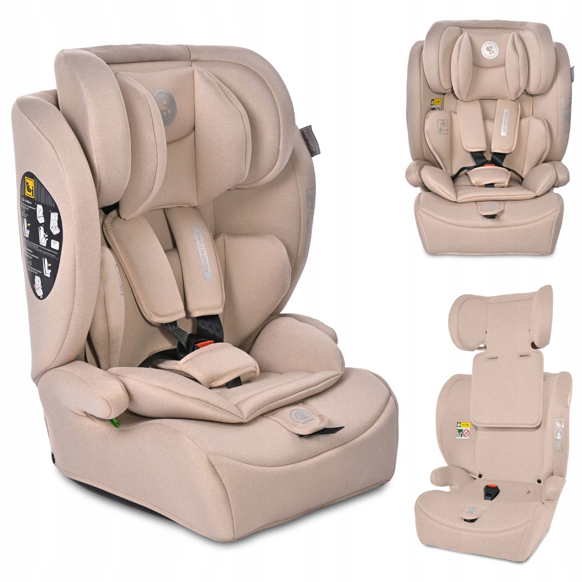 Fotelik Samochodowy Dla Dzieci 9-36 Norma I-size 100-150CM Lorelli