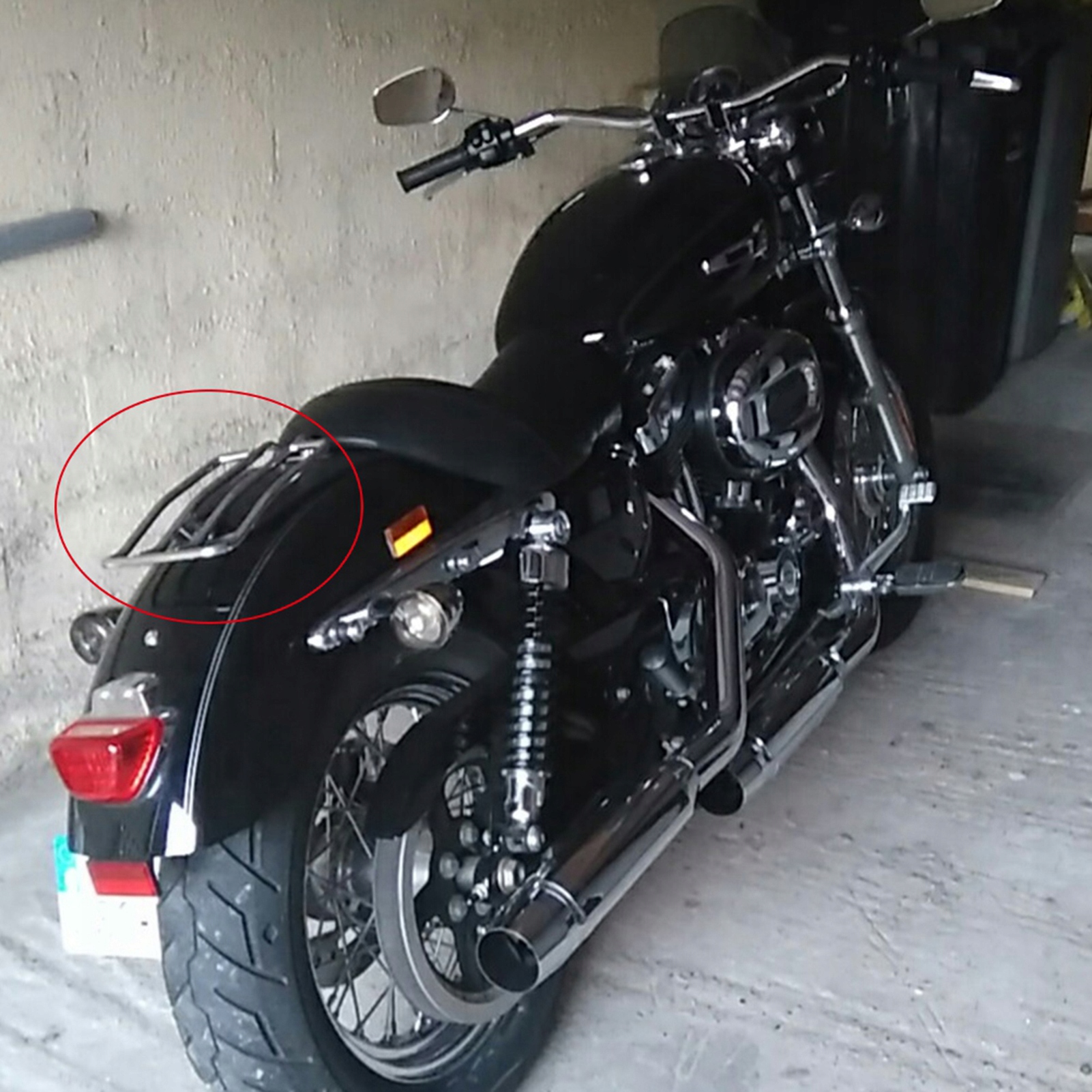 TYLNY BAGAŻNIK MOTOCYKLOWY WSPORNIK BAGAŻNIKA Marka inna