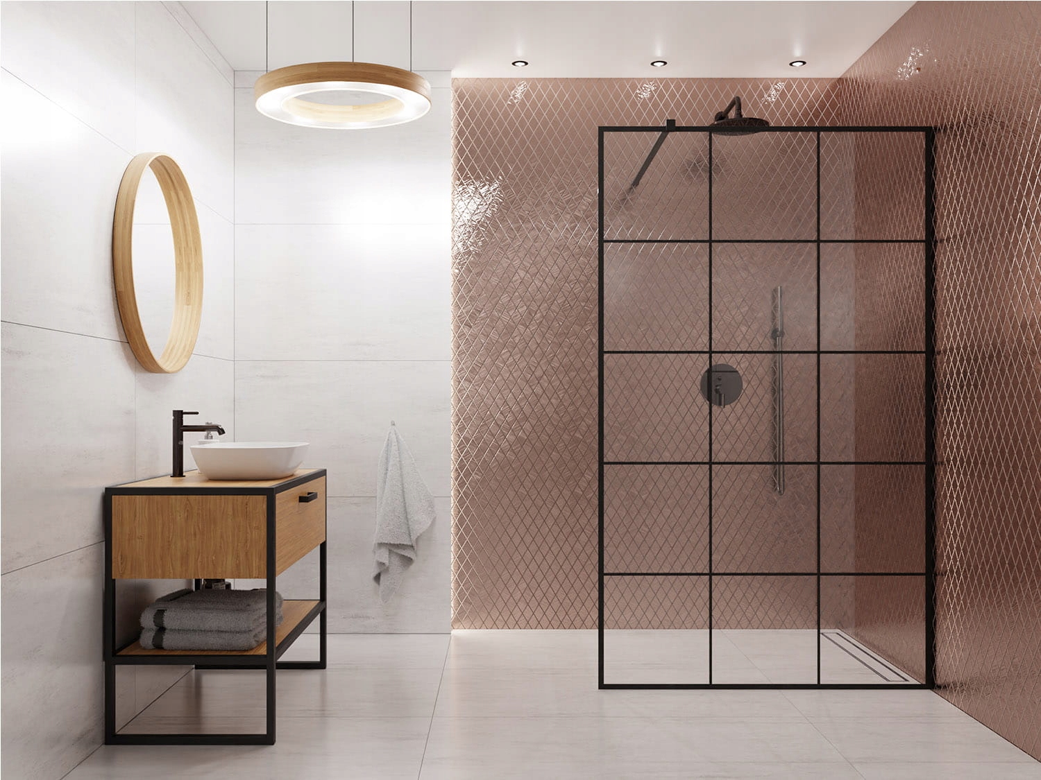 MOZAIKA SZKLANA ROMB KARO COPPER BROWN METALIC Kod producenta R029