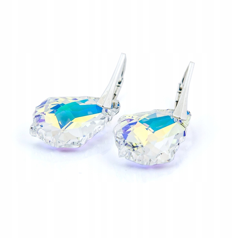 

Srebrne Kolczyki z kr. Swarovski Baroque 22mm Cab
