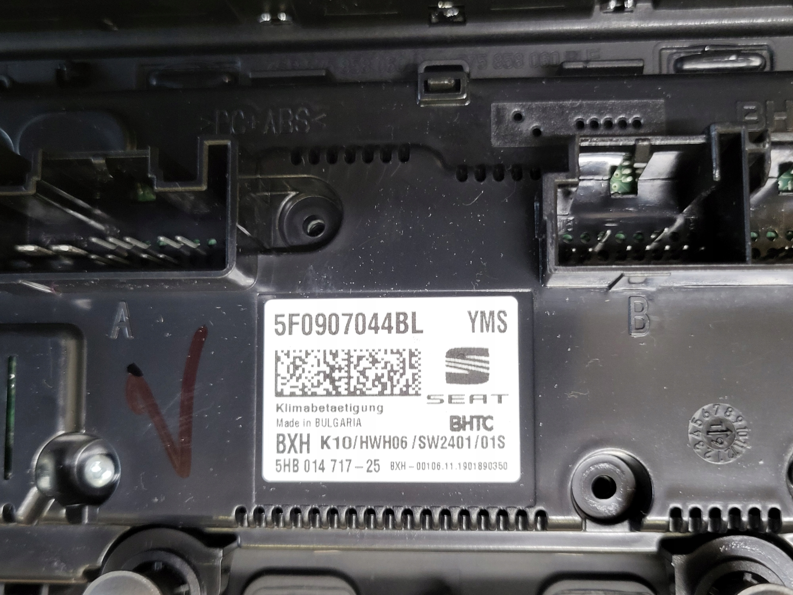 Comandi Controllo KLIMATYZACJA PANEL PRZYCISKI SEAT ATECA OE EUROPA