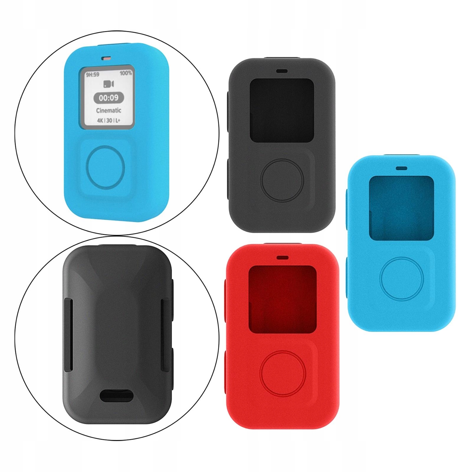 Silicone Protective Cases for Hero10 Remote Red Model akcesoria do ochrony ekranu ze szkła hartowanego
