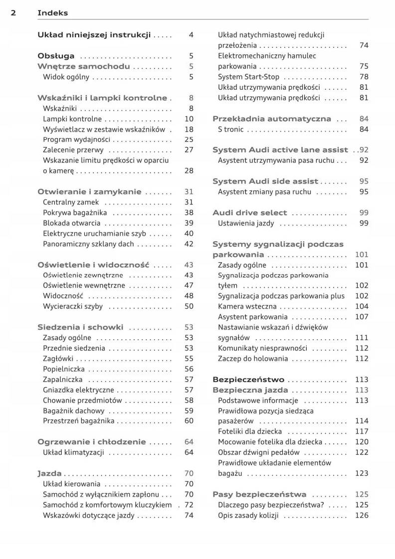 Audi Q3 2011-2014 4 wersje Instrukcja Obsługi Marka Audi
