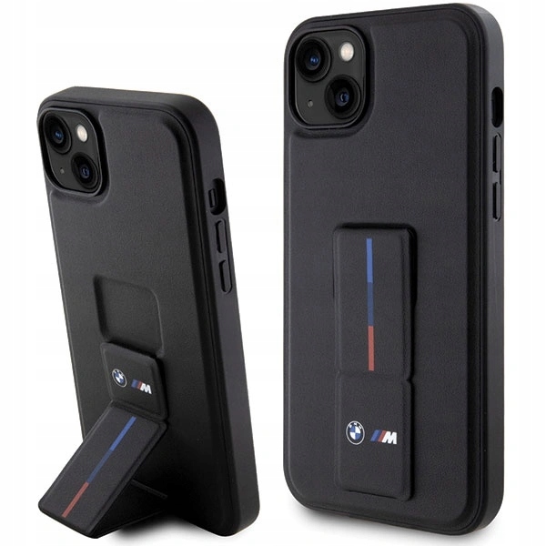 Pouzdro Bmw Grip Stand Hot Stamp pro iPhone 14 15 13 černé