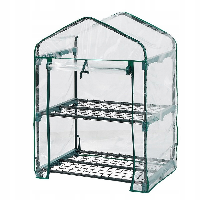 Skleník 69*49*95 CM, Fólie Pvc, Kovová Konstrukce