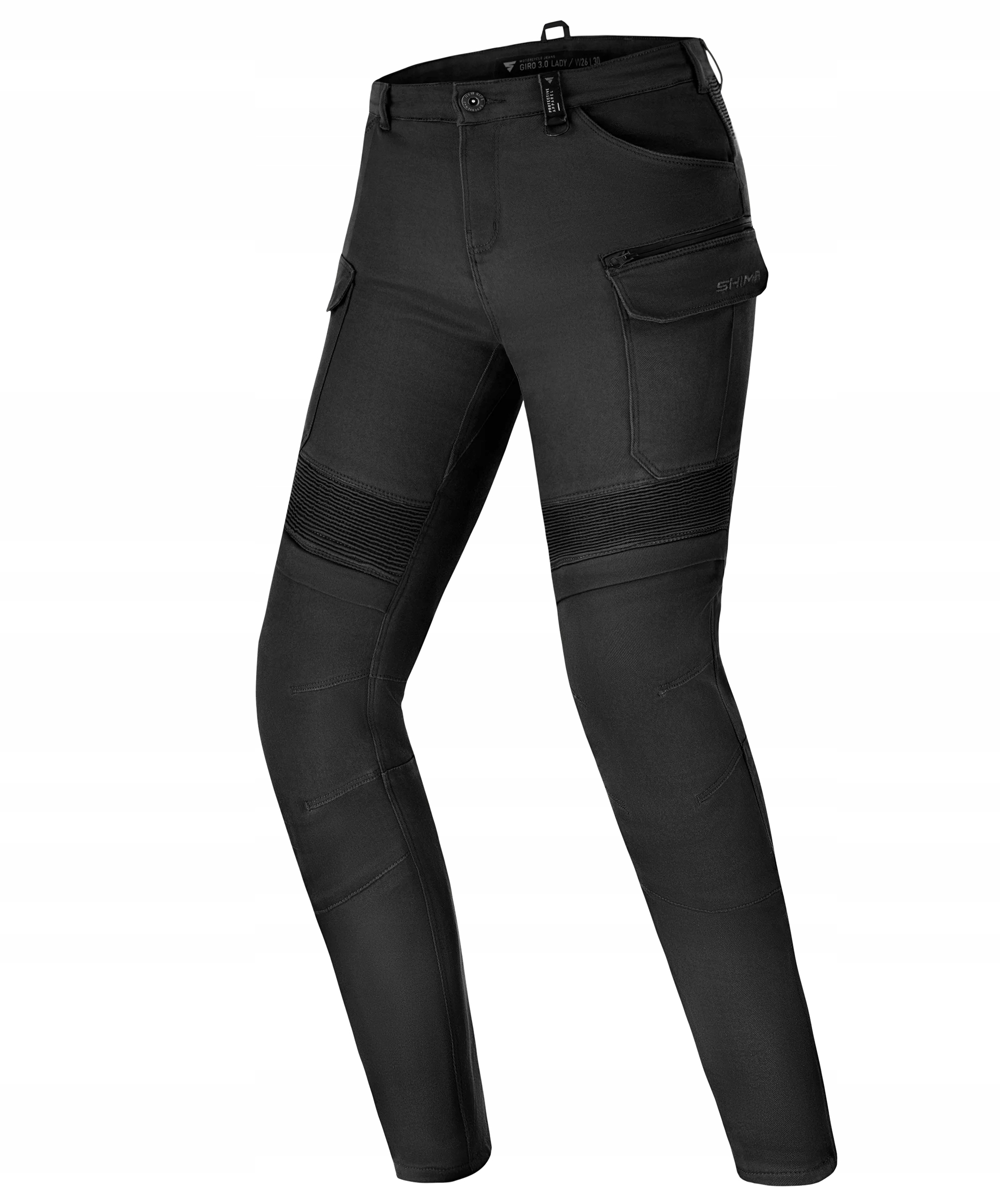 Džínsy Shima Giro 3.0 Lady Čierne Dámske Motocyklové Nohavice