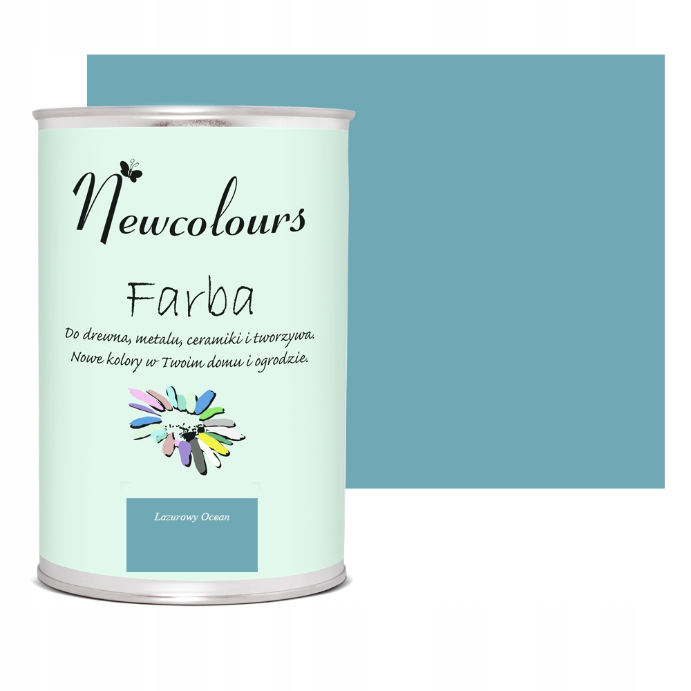 Farba do mebli Newcolours 900 ml Lazurowy Ocean
